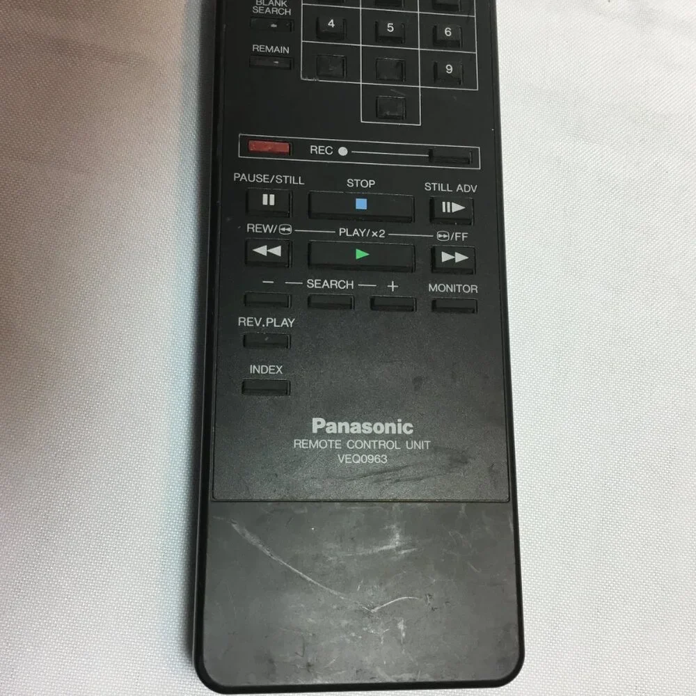 Panasonic VEQ0963 VCR Remote Control AG-1730